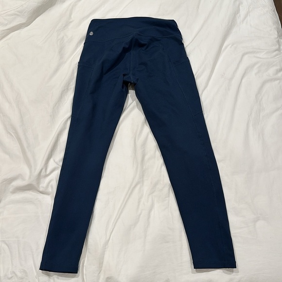 Zella studio high waisted legging - navy - with pockets - size small - Picture 2 of 4